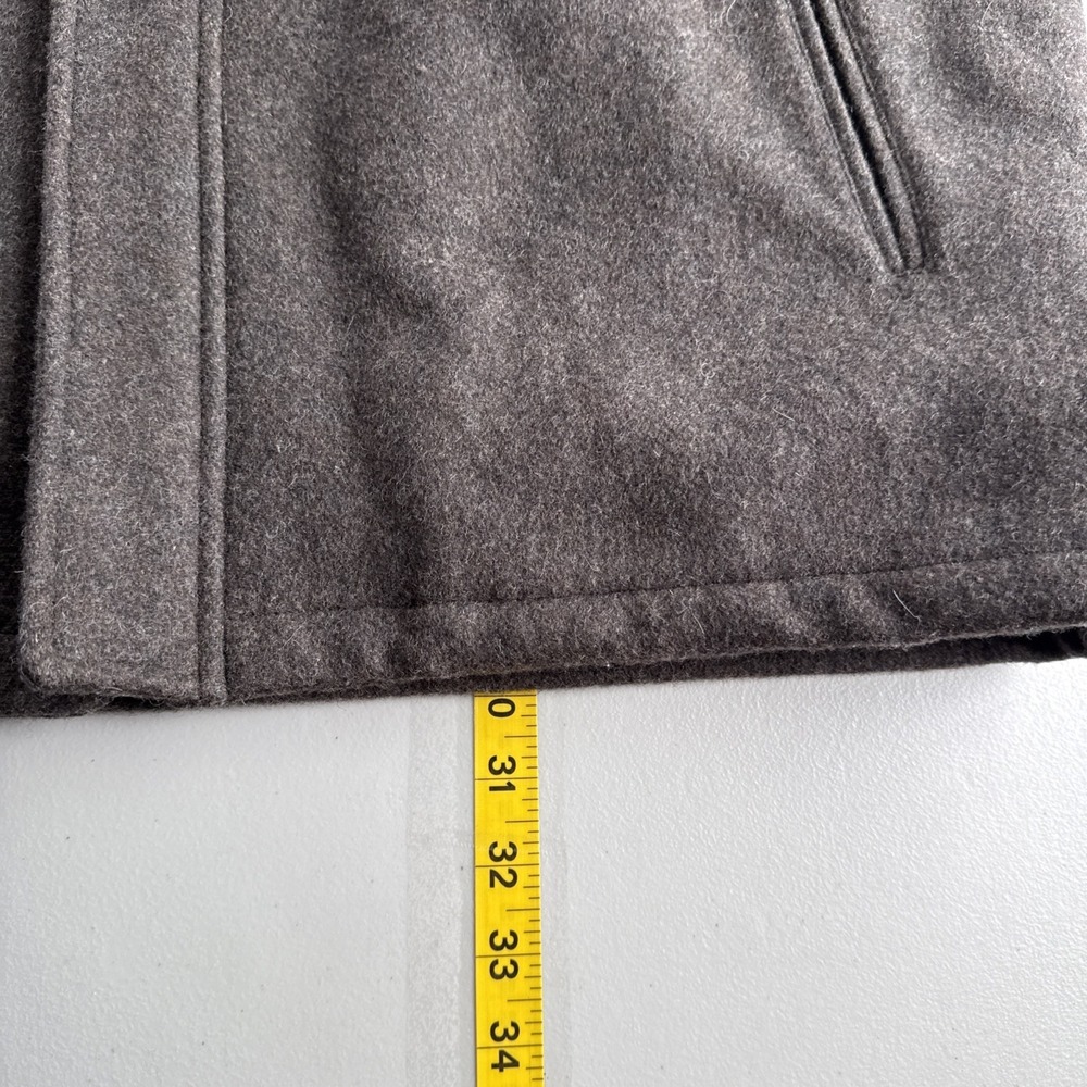 Pierre Cardin Coat Mens L Full Zip Wool Blend Lined Zip Pocket Preppy Career - Picture 14 of 14